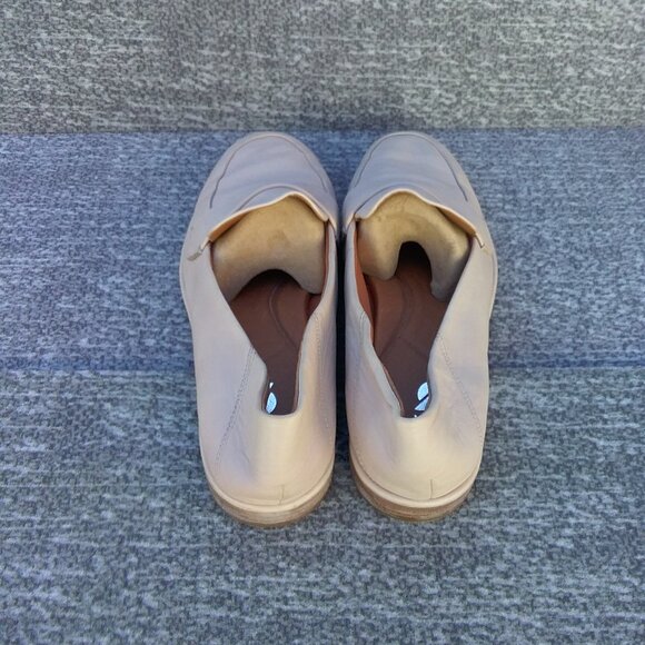 SARTO by Franco Sarto Women's Shoes 8MBeige Neutral "Harleen" Leather Loafers - Picture 6 of 9